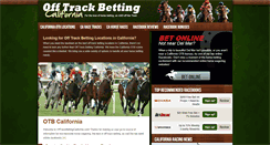 Desktop Screenshot of offtrackbettingcalifornia.com